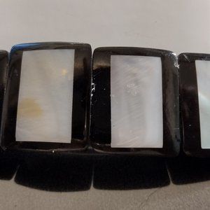 Black and Pearlized Barrette